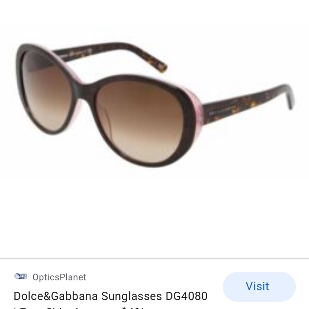 Dolce&Gabbana DG4080 Catseye Sunglasses